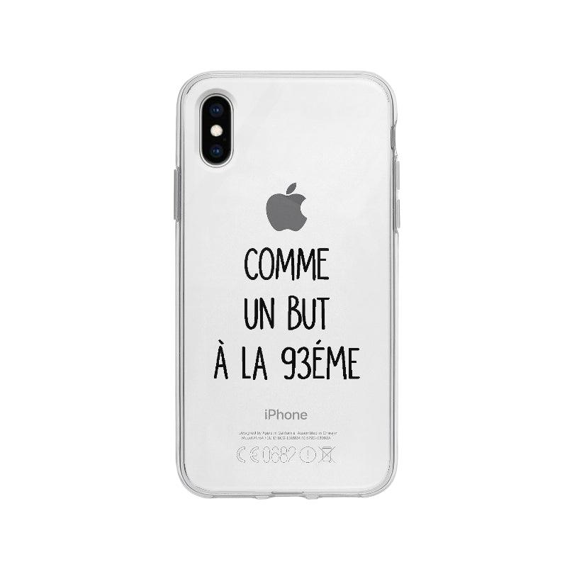 Coque Comme Un But A La 93ème pour iPhone X - Coque Wiqeo 10€-15€, Axel L, Drôle, Expression, Français, iPhone X Wiqeo, Déstockeur de Coques Pour iPhone