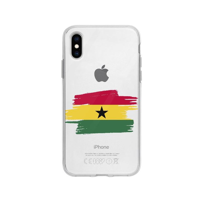 Coque Ghana pour iPhone X - Coque Wiqeo 10€-15€, Brice N, Drapeau, Ghana, iPhone X, Pays Wiqeo, Déstockeur de Coques Pour iPhone