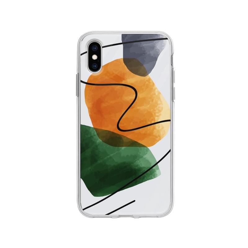 Coque Griboullis Coloré pour iPhone X - Coque Wiqeo 10€-15€, Abstrait, Georges K, iPhone X Wiqeo, Déstockeur de Coques Pour iPhone