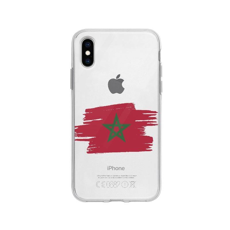 Coque Maroc pour iPhone X - Coque Wiqeo 10€-15€, Drapeau, Giselle D, iPhone X, Maroc, Pays Wiqeo, Déstockeur de Coques Pour iPhone