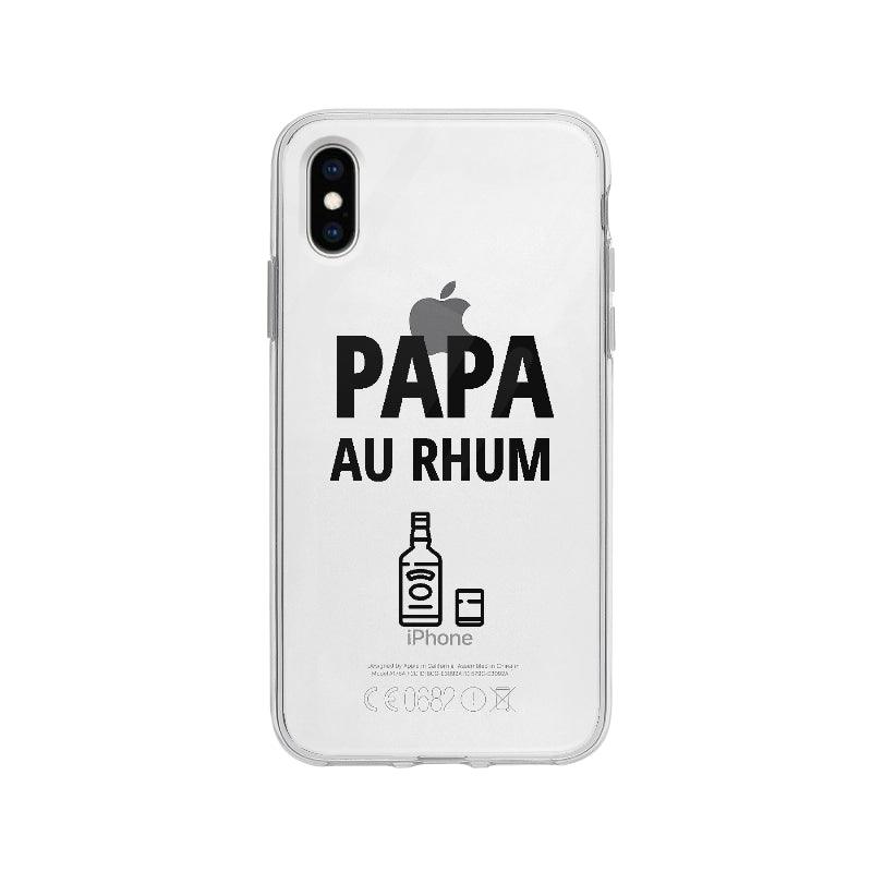 Coque Papa Au Rhum pour iPhone X - Coque Wiqeo 10€-15€, Drôle, Expression, Français, iPhone X, Nadine P Wiqeo, Déstockeur de Coques Pour iPhone