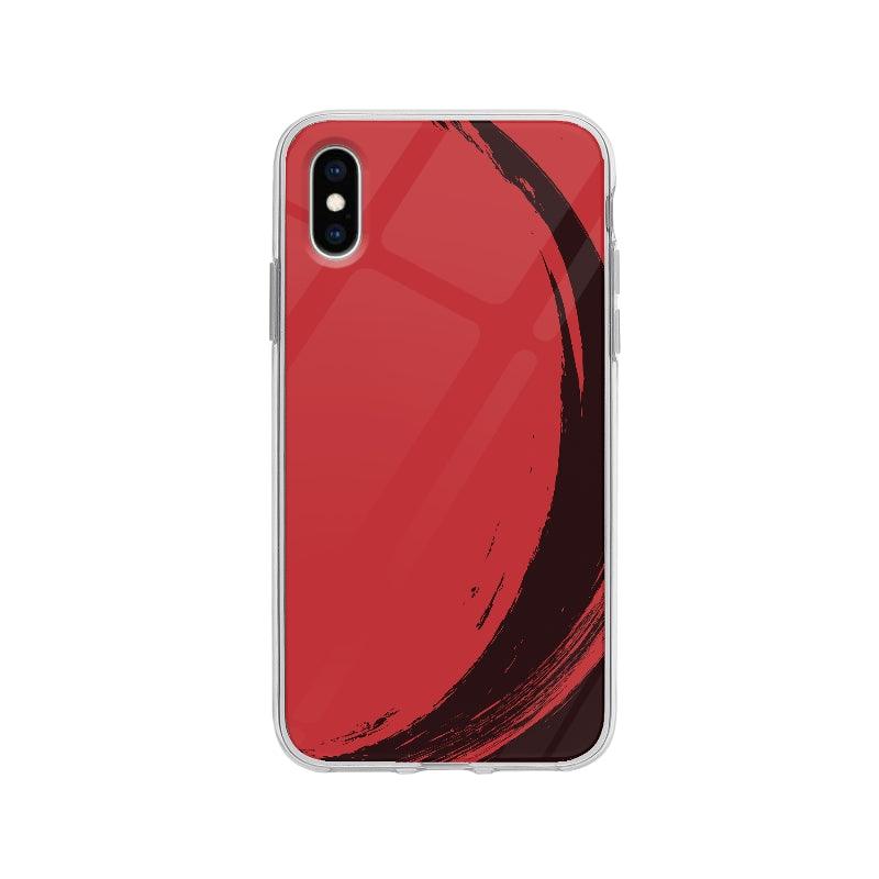 Coque Peinture Rouge pour iPhone X - Coque Wiqeo 10€-15€, Abstrait, Adele C, iPhone X Wiqeo, Déstockeur de Coques Pour iPhone