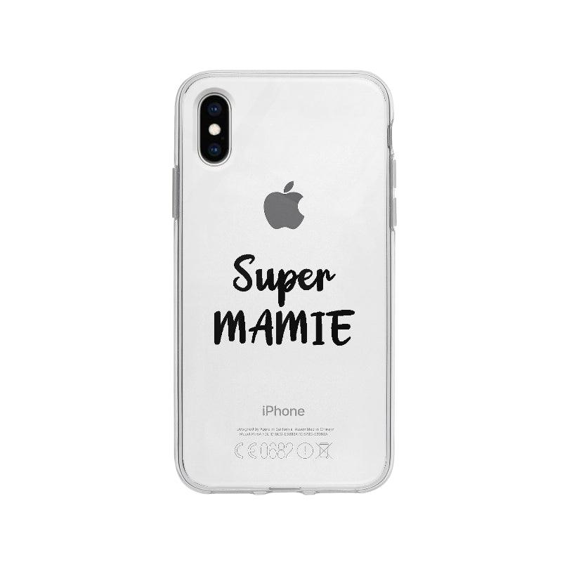 Coque Super Mamie pour iPhone X - Coque Wiqeo 10€-15€, Amour, Expression, Fierté, Français, iPhone X, Julie M, Tempérament Wiqeo, Déstockeur de Coques Pour iPhone