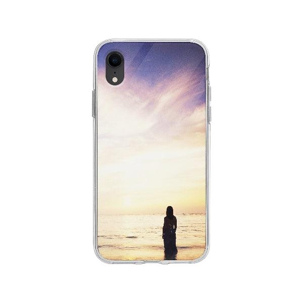 Coque Femme En Mer pour iPhone XR - Transparent