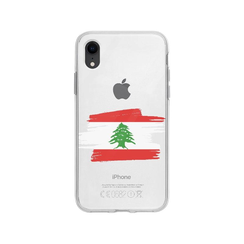Coque Liban pour iPhone XR - Coque Wiqeo 10€-15€, Alais B, Drapeau, iPhone XR, Liban, Pays Wiqeo, Déstockeur de Coques Pour iPhone