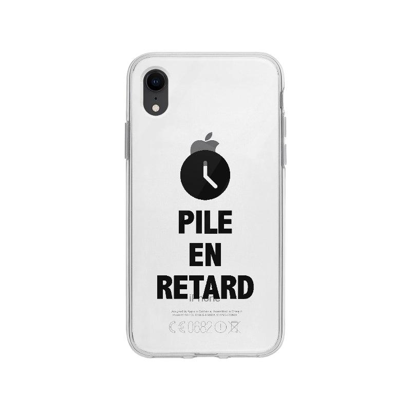 Coque Pile En Retard pour iPhone XR - Coque Wiqeo 10€-15€, Brice N, Expression, Fierté, Français, iPhone XR, Tempérament Wiqeo, Déstockeur de Coques Pour iPhone