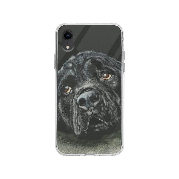 Coque Rottweiler Noir Triste pour iPhone XR - Coque Wiqeo 10€-15€, Animaux, Brice N, Chien, iPhone XR, Noir, Rottweiler Wiqeo, Déstockeur de Coques Pour iPhone