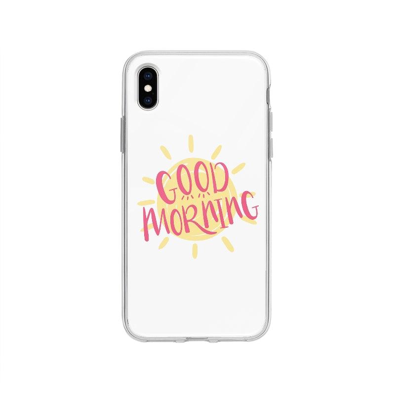 Coque Good Morning pour iPhone XS Max - Coque Wiqeo 10€-15€, Hector P, iPhone XS Max, Texte Wiqeo, Déstockeur de Coques Pour iPhone