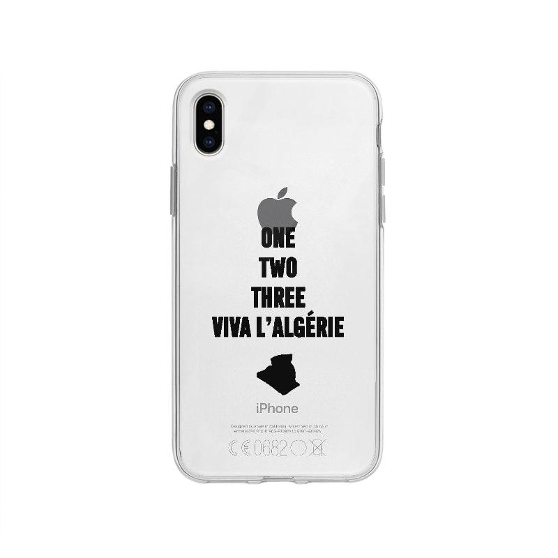 Coque One Two Three Viva L'algérie pour iPhone XS Max - Coque Wiqeo 10€-15€, Algérien, Axel L, Expression, Football, Français, iPhone XS Max Wiqeo, Déstockeur de Coques Pour iPhone