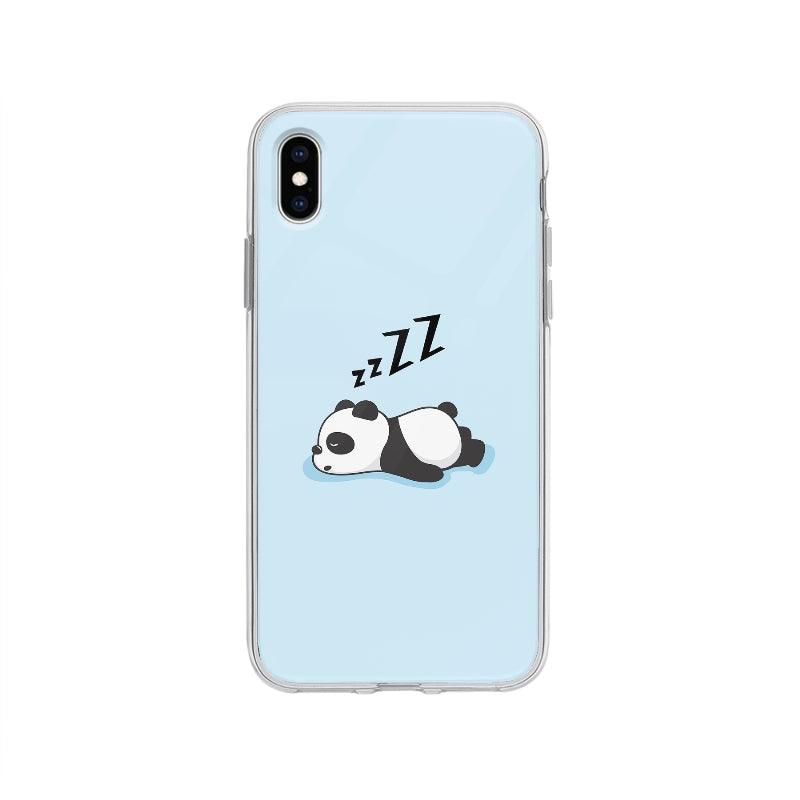 Coque Panda Endormi pour iPhone XS Max - Coque Wiqeo 10€-15€, Animaux, Bastien M, Illustration, iPhone XS Max, Mignon Wiqeo, Déstockeur de Coques Pour iPhone