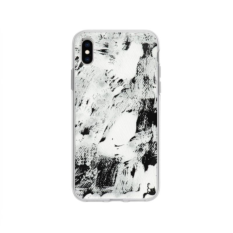 Coque Peinture Blanche Et Noire pour iPhone XS Max - Coque Wiqeo 10€-15€, Abstrait, iPhone XS Max, Irene S Wiqeo, Déstockeur de Coques Pour iPhone