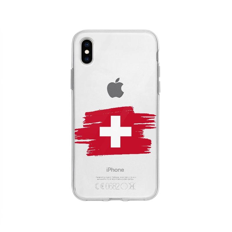 Coque Suisse pour iPhone XS Max - Coque Wiqeo 10€-15€, Camille H, Drapeau, iPhone XS Max, Pays, Suisse Wiqeo, Déstockeur de Coques Pour iPhone