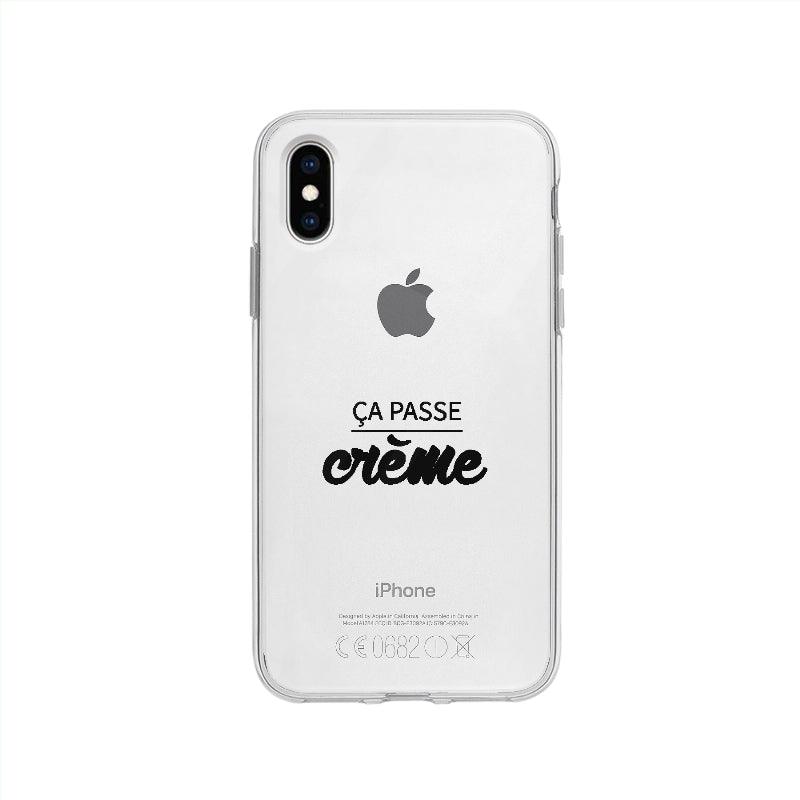 Coque Ca Passe Crème pour iPhone XS - Coque Wiqeo 10€-15€, Expression, Français, Humour, iPhone XS, Jade A Wiqeo, Déstockeur de Coques Pour iPhone