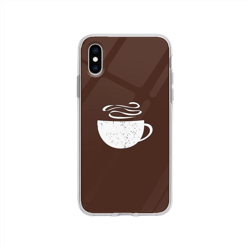 Coque Café Chaud pour iPhone XS - Coque Wiqeo 10€-15€, Fabien R, Illustration, iPhone XS, Nourriture Wiqeo, Déstockeur de Coques Pour iPhone