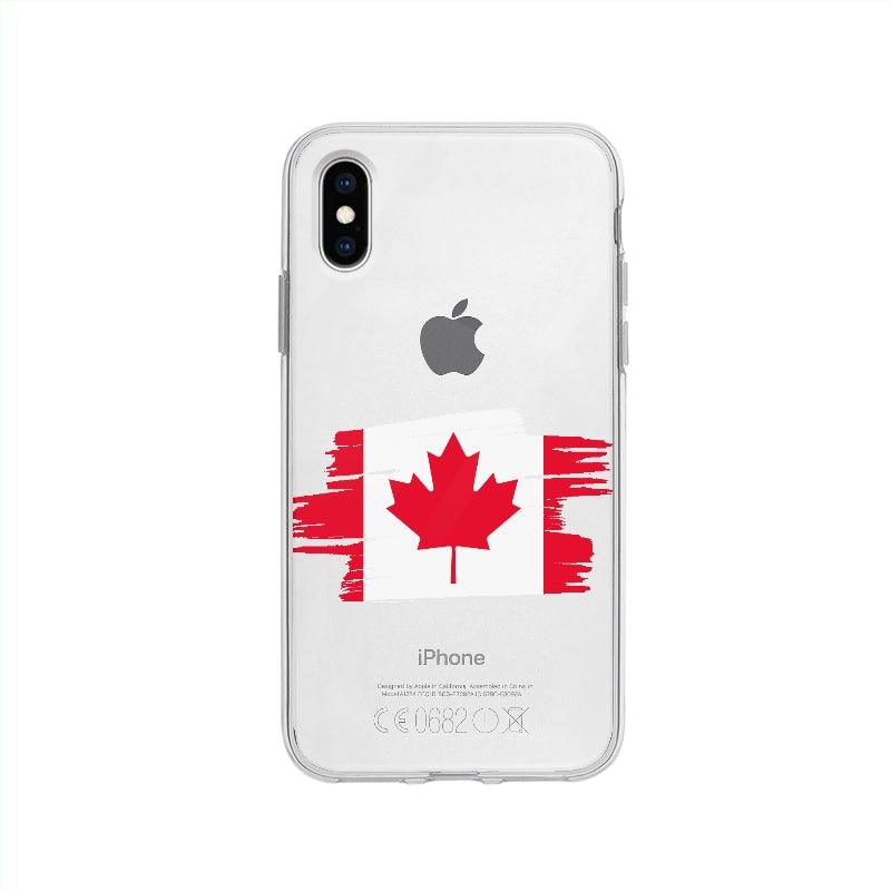 Coque Canada pour iPhone XS - Coque Wiqeo 10€-15€, Canada, Drapeau, Georges K, iPhone XS, Pays Wiqeo, Déstockeur de Coques Pour iPhone