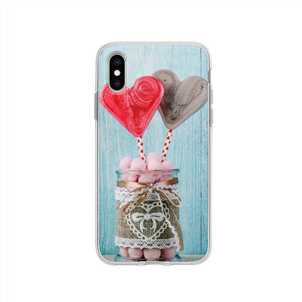 Coque Candy Coeurs pour iPhone XS - Coque Wiqeo 10€-15€, Alais B, Candy, Coeurs, iPhone XS Wiqeo, Déstockeur de Coques Pour iPhone