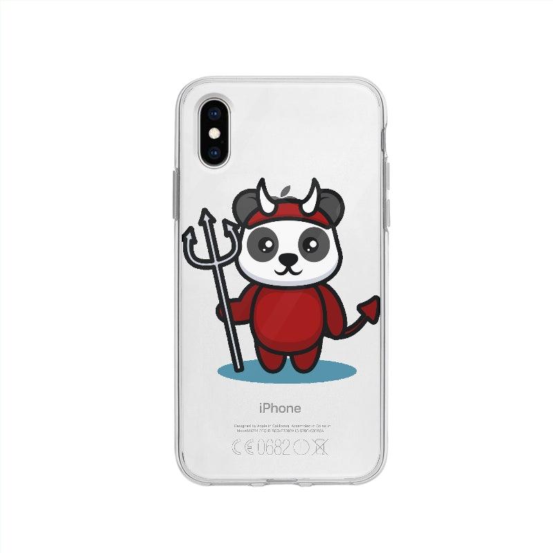 Coque Panda Déguisé En Diable pour iPhone XS - Coque Wiqeo 10€-15€, Déguisé, Gautier N, Halloween, iPhone XS, Panda Wiqeo, Déstockeur de Coques Pour iPhone