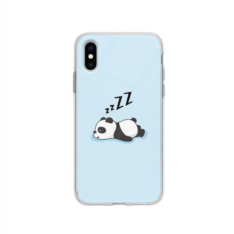 Coque Panda Endormi pour iPhone XS - Coque Wiqeo 10€-15€, Animaux, Bastien M, Illustration, iPhone XS, Mignon Wiqeo, Déstockeur de Coques Pour iPhone