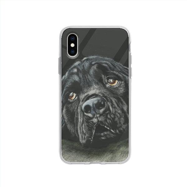 Coque Rottweiler Noir Triste pour iPhone XS - Coque Wiqeo 10€-15€, Animaux, Brice N, Chien, iPhone XS, Noir, Rottweiler Wiqeo, Déstockeur de Coques Pour iPhone