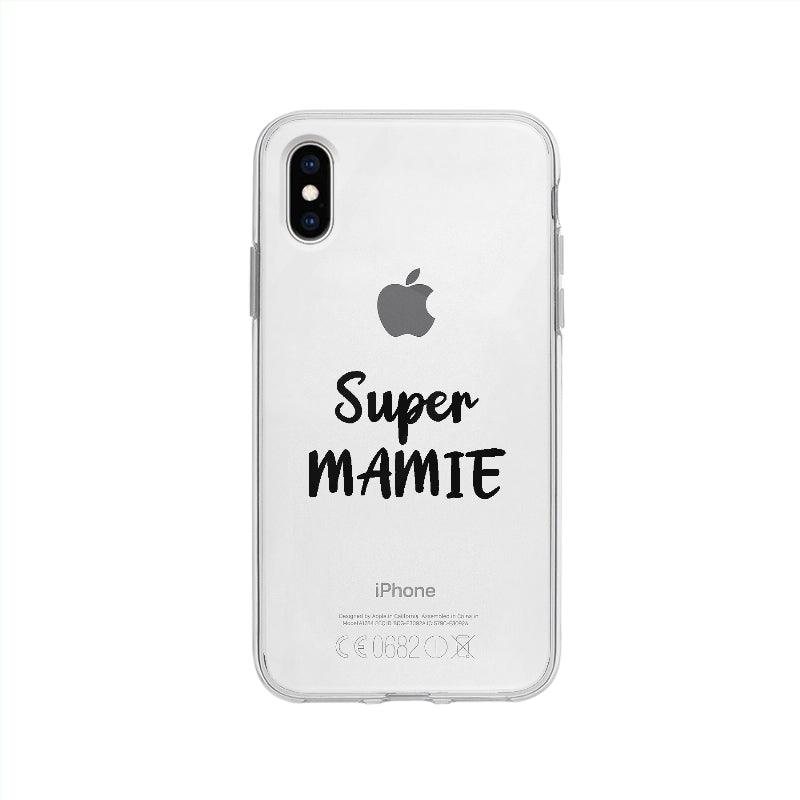 Coque Super Mamie pour iPhone XS - Coque Wiqeo 10€-15€, Amour, Expression, Fierté, Français, iPhone XS, Julie M, Tempérament Wiqeo, Déstockeur de Coques Pour iPhone