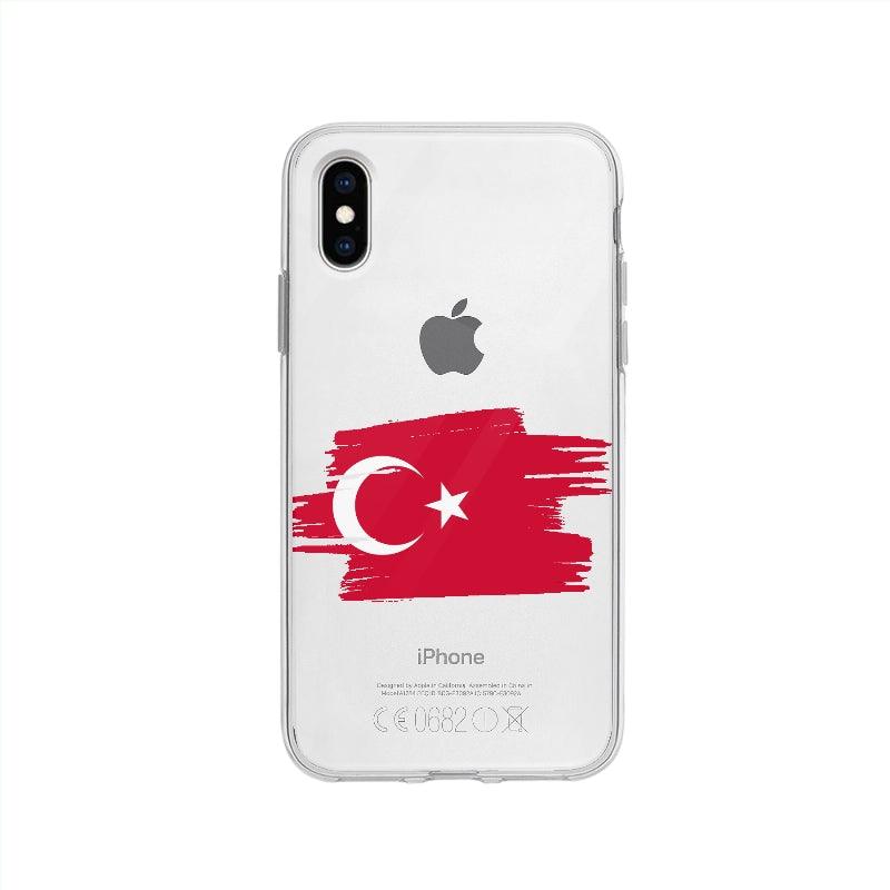 Coque Turquie pour iPhone XS - Coque Wiqeo 10€-15€, Camille B, Drapeau, iPhone XS, Pays, Turquie Wiqeo, Déstockeur de Coques Pour iPhone