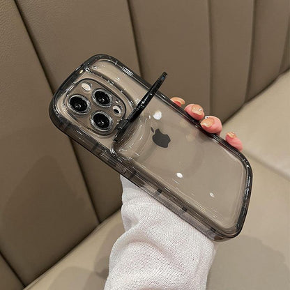 Coque Silicone Avec Support d'objectif Rabattable pour iPhone 15 Plus - Coque Wiqeo 10€-15€, Coque, iPhone 15 Plus, Silicone, Support Wiqeo, Déstockeur de Coques Pour iPhone