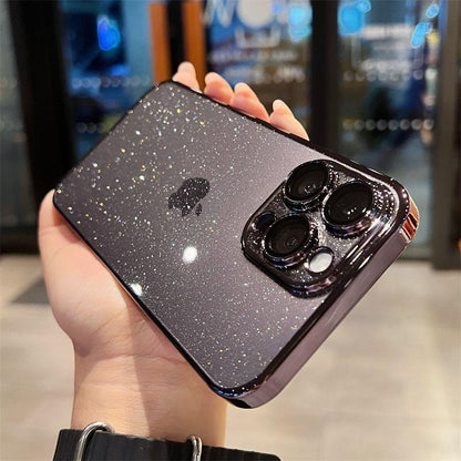 Coque Transparente à Paillettes en Silicone pour iPhone 12 Pro Max - Coque Wiqeo 10€-15€, Coque, iPhone 12 Pro Max, Scintillante, Silicone, Transparente Wiqeo, Déstockeur de Coques Pour iPhone