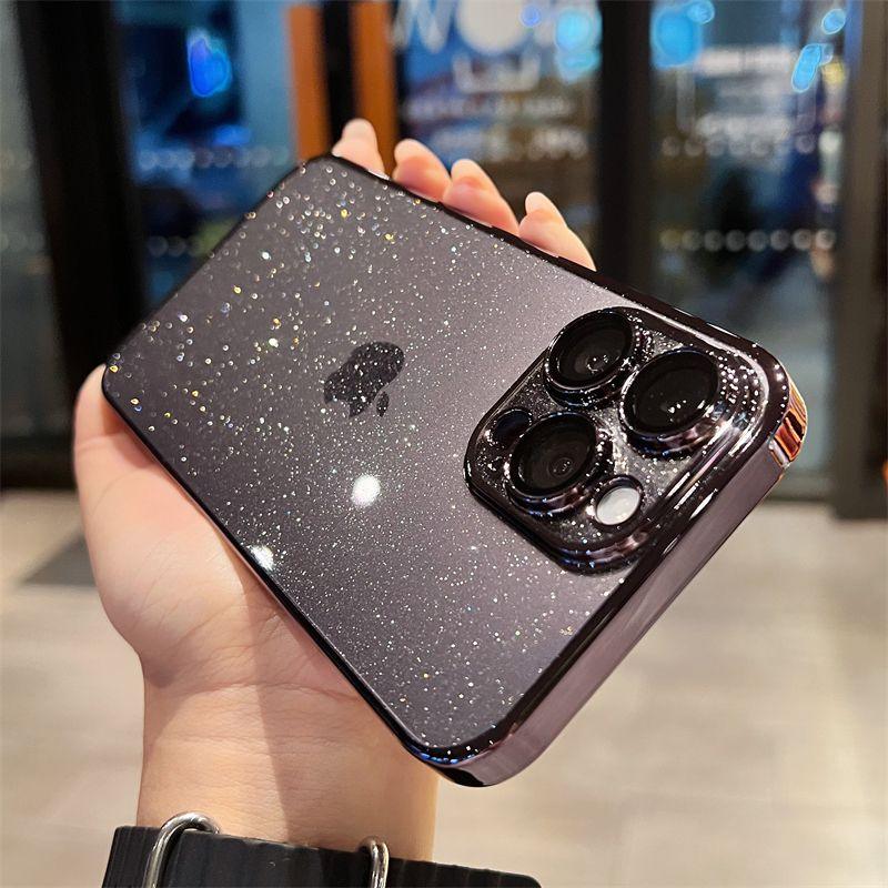 Coque Transparente à Paillettes en Silicone pour iPhone 12 Pro Max - Coque Wiqeo 10€-15€, Coque, iPhone 12 Pro Max, Scintillante, Silicone, Transparente Wiqeo, Déstockeur de Coques Pour iPhone