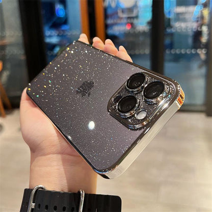 Coque Transparente à Paillettes en Silicone pour iPhone 12 Pro Max - Coque Wiqeo 10€-15€, Coque, iPhone 12 Pro Max, Scintillante, Silicone, Transparente Wiqeo, Déstockeur de Coques Pour iPhone