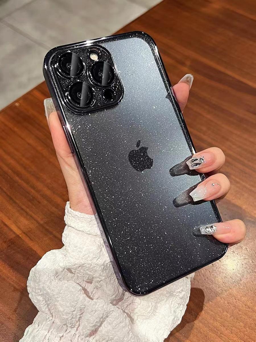 Coque Transparente à Paillettes en Silicone pour iPhone 15 Plus - Coque Wiqeo 10€-15€, Coque, iPhone 15 Plus, Scintillante, Silicone, Transparente Wiqeo, Déstockeur de Coques Pour iPhone