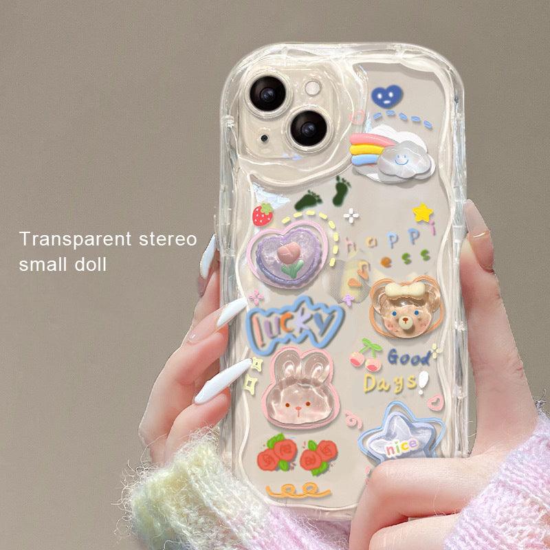 Coque Transparente avec Bracelet Mignon pour iPhone 15 Plus - Coque Wiqeo 15€-20€, Chaine, Coque, iPhone 15 Plus, Silicone Wiqeo, Déstockeur de Coques Pour iPhone