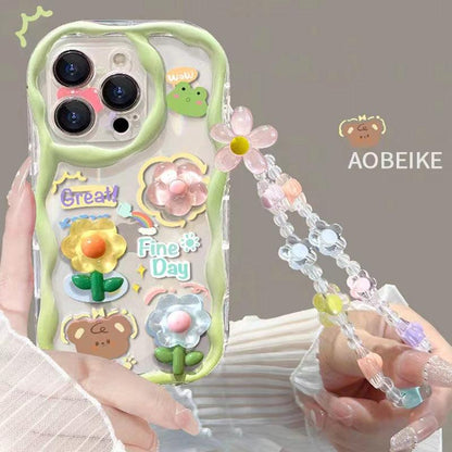 Coque Transparente avec Bracelet Mignon pour iPhone 15 Plus - Coque Wiqeo 15€-20€, Chaine, Coque, iPhone 15 Plus, Silicone Wiqeo, Déstockeur de Coques Pour iPhone