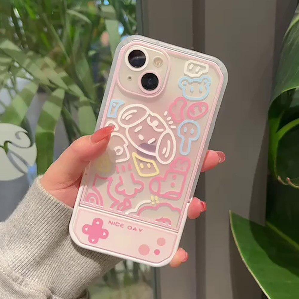 Coque Transparente avec Support Latéral pour iPhone 15 Plus - Coque Wiqeo 10€-15€, Coque, iPhone 15 Plus, Silicone, Support, Transparente Wiqeo, Déstockeur de Coques Pour iPhone