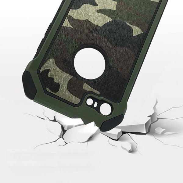 Coque ultra résistante aux couleurs de camouflage militaire pour iPhone 8 - 