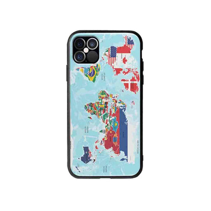 Coque Pour iPhone 12 Pro Max Carte du Monde - Coque Wiqeo 10€-15€, Estelle Adam, Illustration, iPhone 12 Pro Max Wiqeo, Déstockeur de Coques Pour iPhone