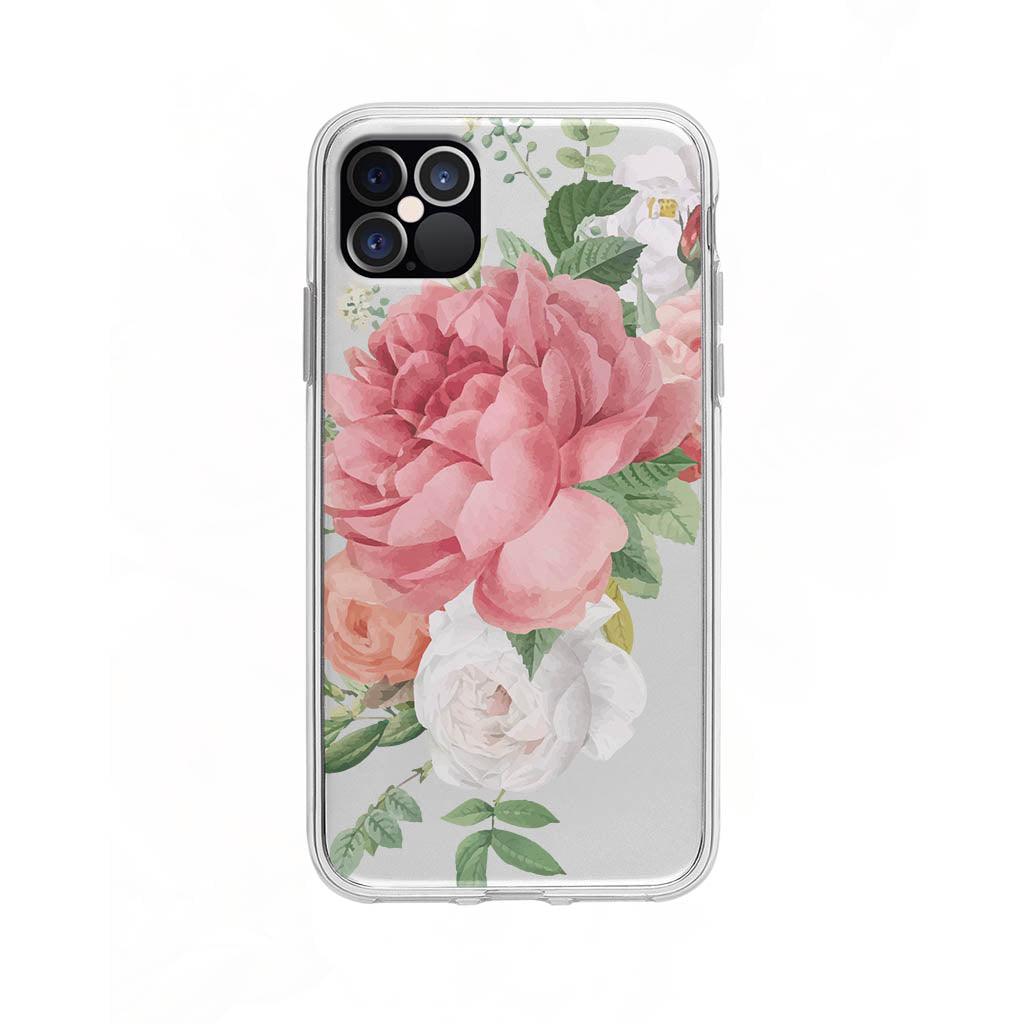 Coque Pour iPhone 12 Pro Max Fleurs - Transparent