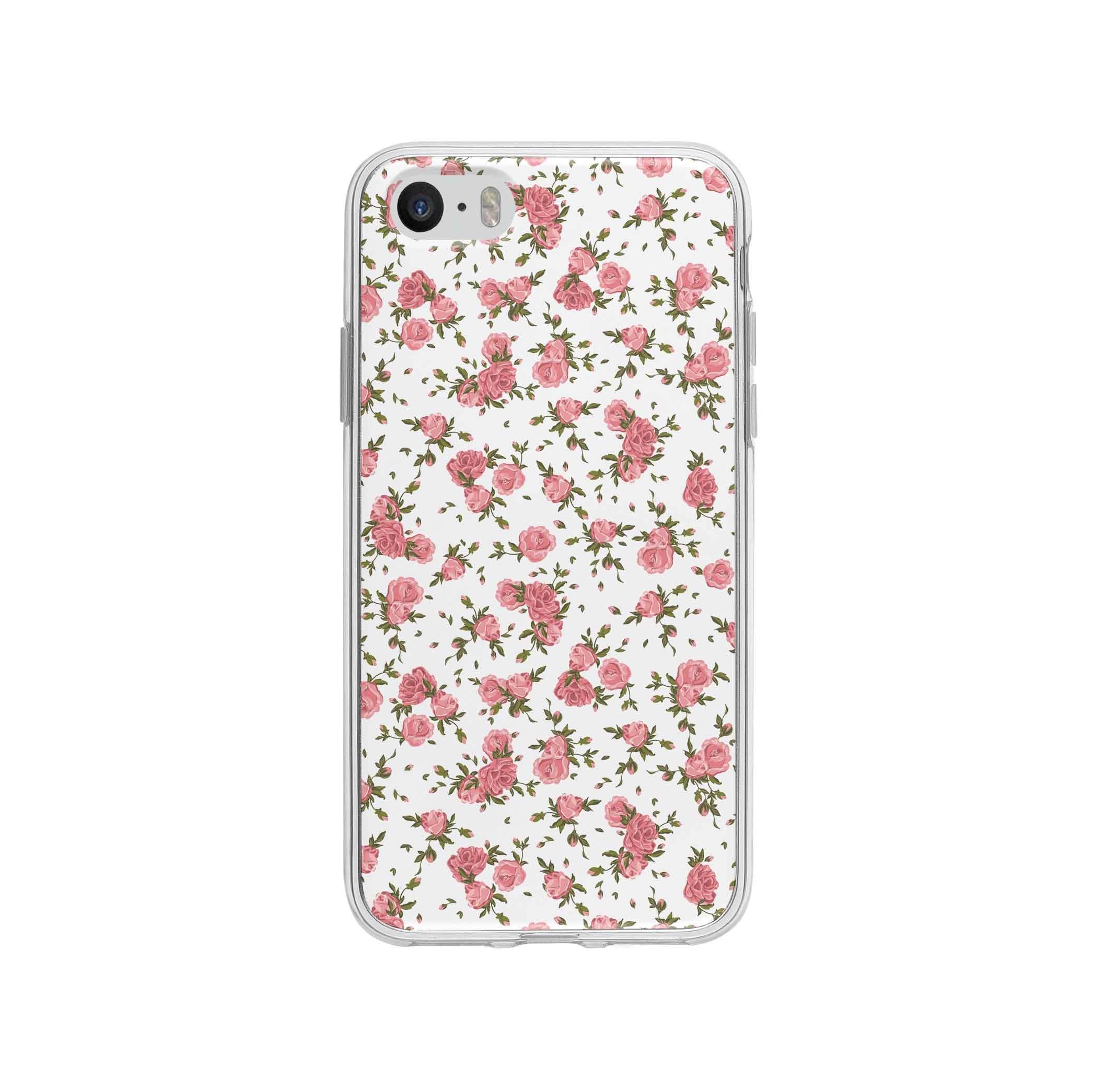 Coque Pour iPhone SE Motif Roses - Coque Wiqeo 5€-10€, Albert Dupont, Fleur, iPhone SE, Motif Wiqeo, Déstockeur de Coques Pour iPhone