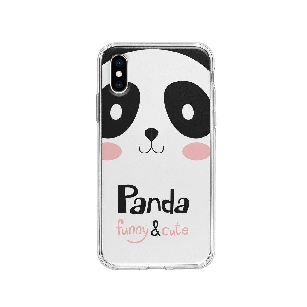 Coque Pour iPhone XS Panda Mignon - Coque Wiqeo 10€-15€, Animaux, Géraud Fournier, iPhone XS, Mignon Wiqeo, Déstockeur de Coques Pour iPhone